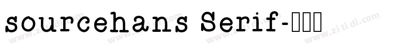sourcehans Serif字体转换